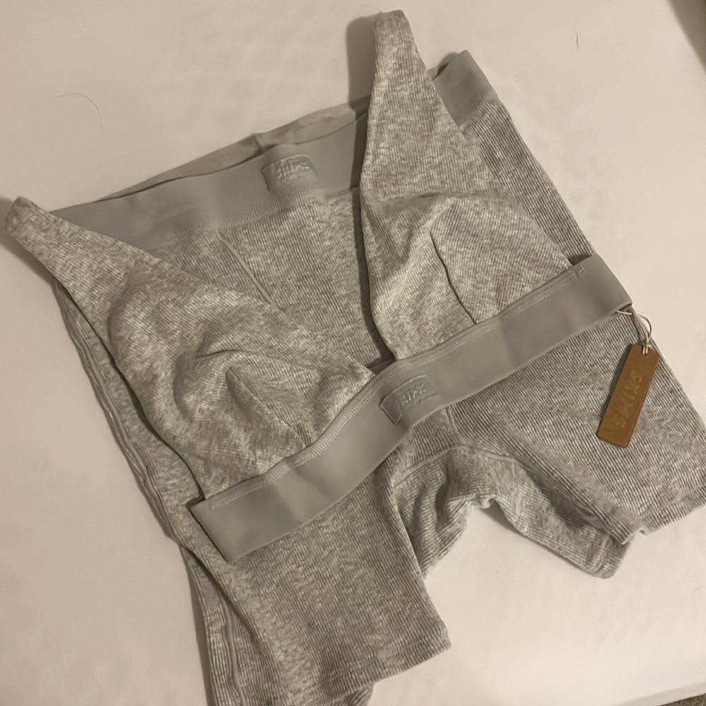 SKIMS Light High-Waist Boxer and Tank top Set